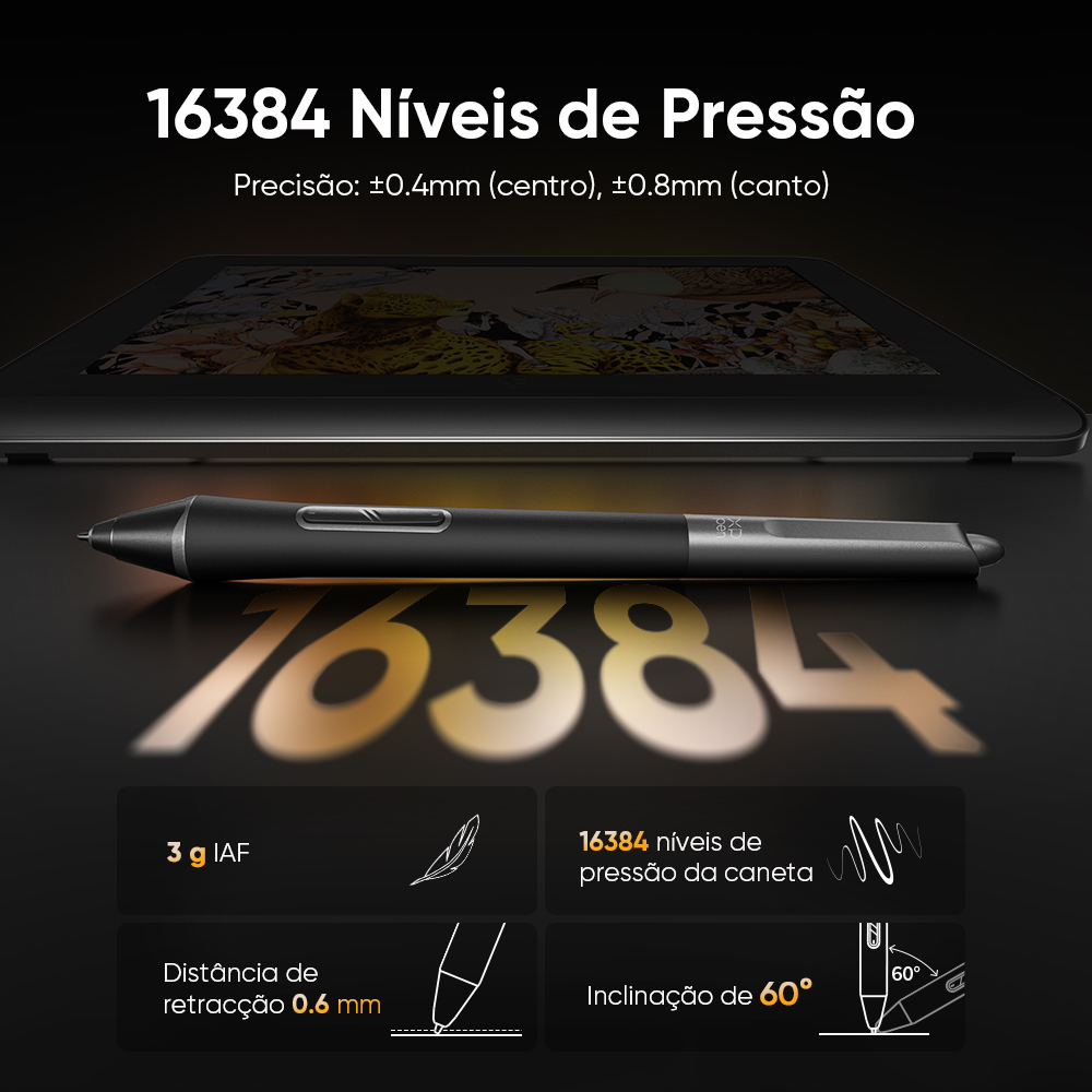 XPPen Artist Pro 16 (Gen 2) Mesa Digitalizadora | Níveis de XPPen Artist Pro 16 (Gen 2) Mesa Digitalizadora | Níveis de