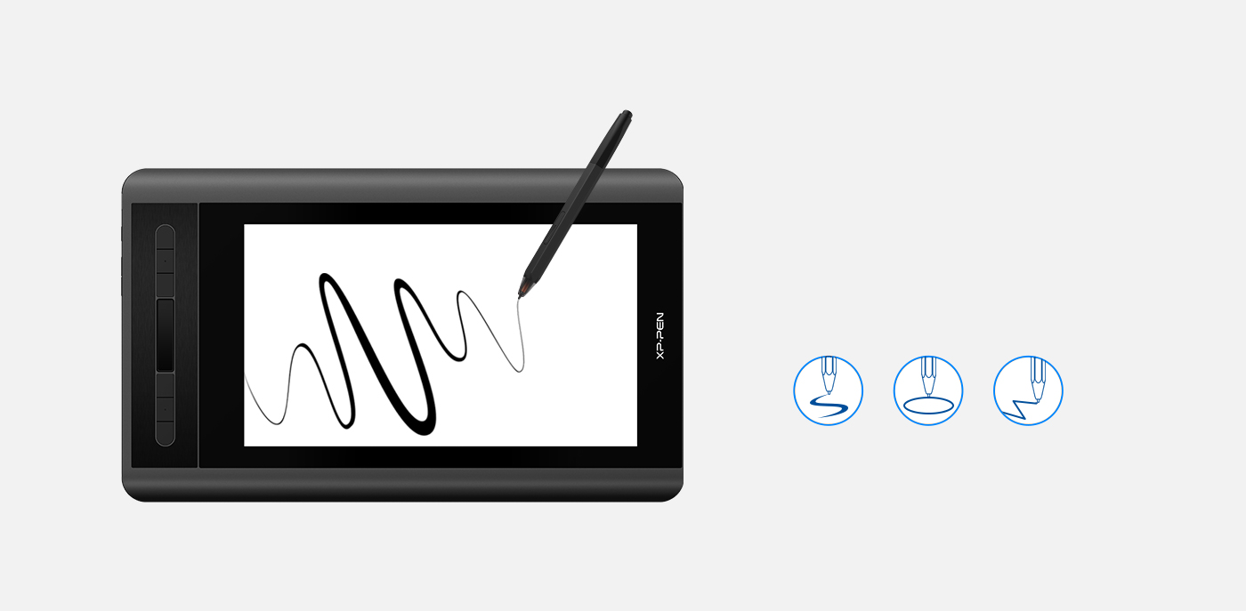  Artist 12 screen art tablet provide 8192 levels of pressure sensitivity 