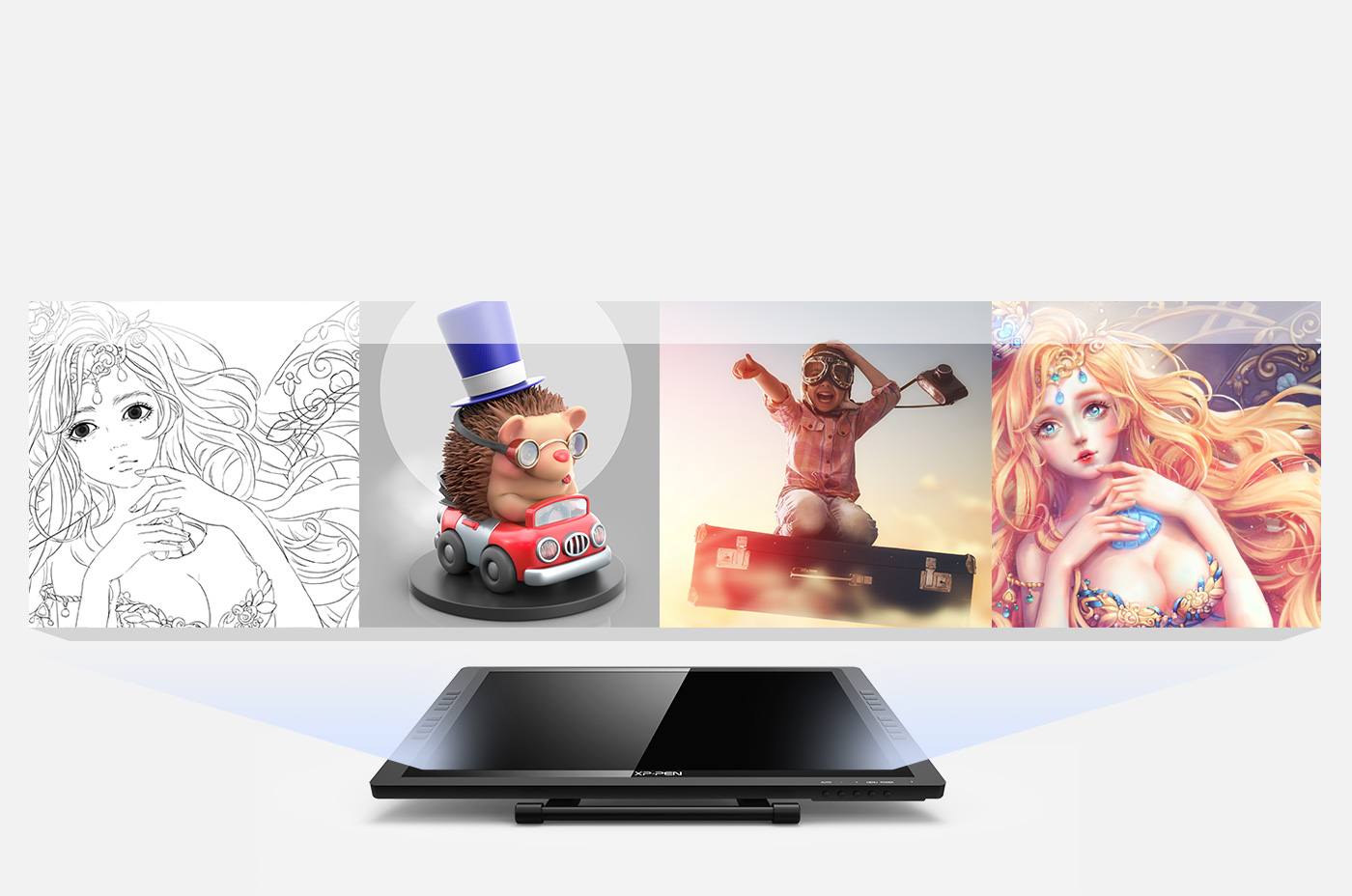  Draw, sketch, paint, and design on Artist 22E Pro pen monitor 