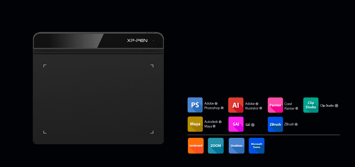 XP-Pen Star G640 Tableta Compatible Windows y Mac OS y programas de dibujo photoshop y illustrator